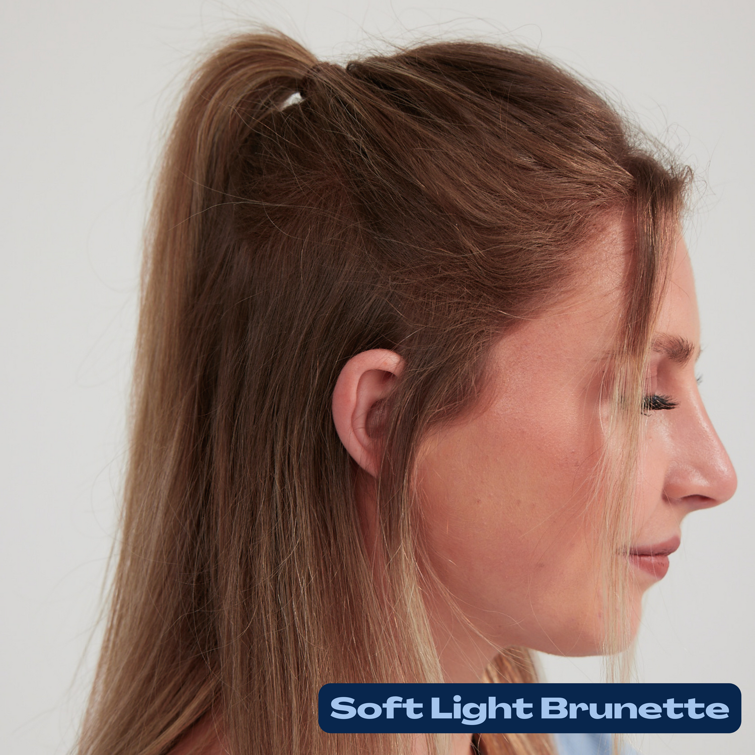 Soft Light Brunette Fibers
