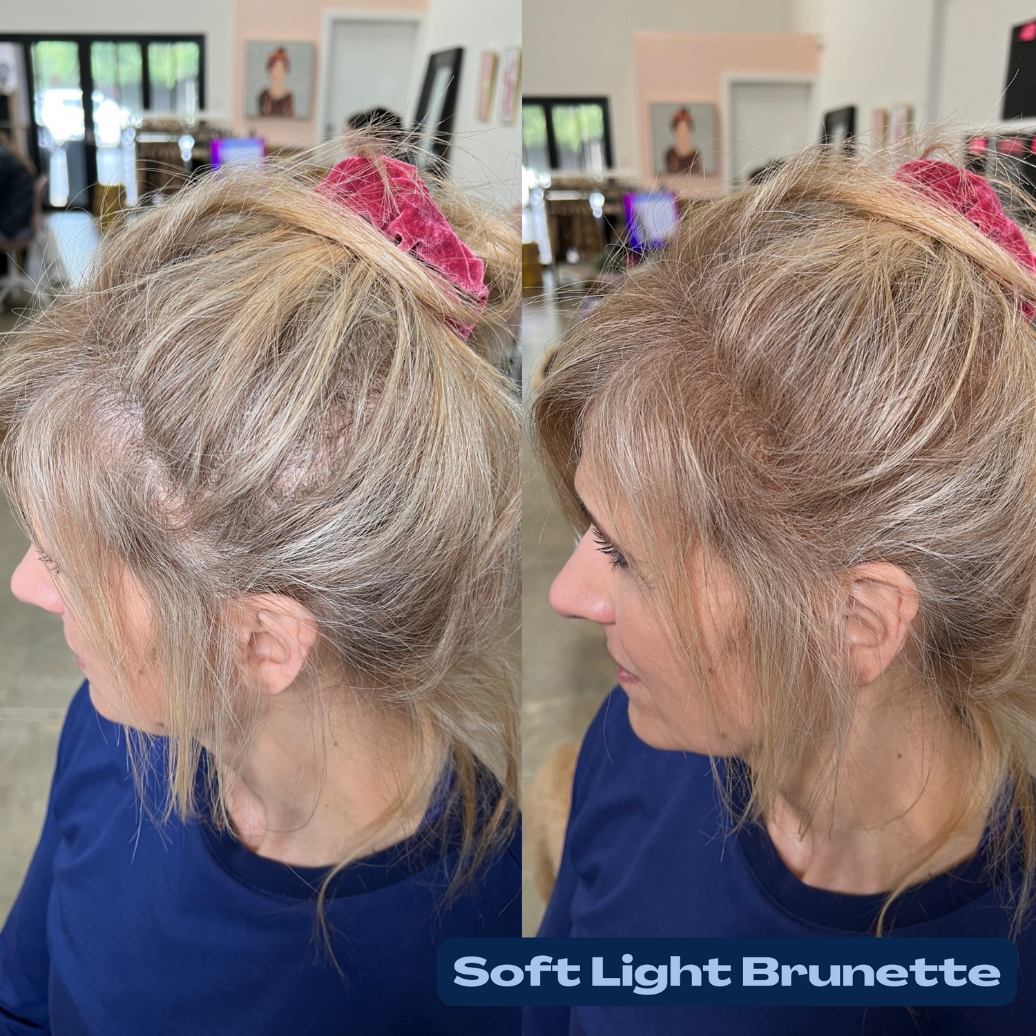 Soft Light Brunette Fibers